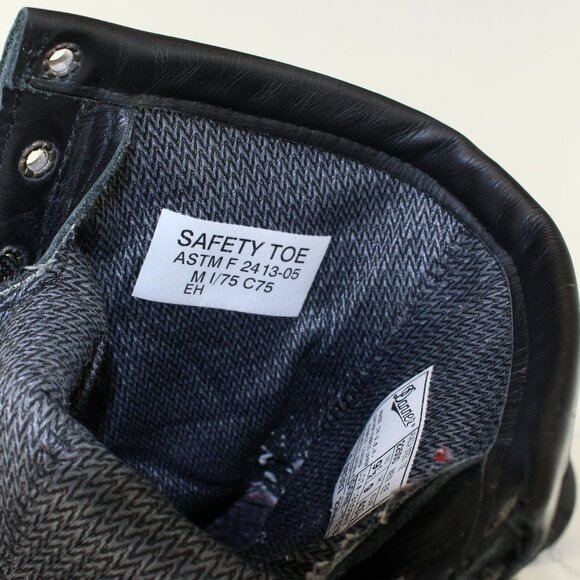 Danner Steel Toe Black Leather Combat Work Boots (9.5 US) - Picture 9 of 10